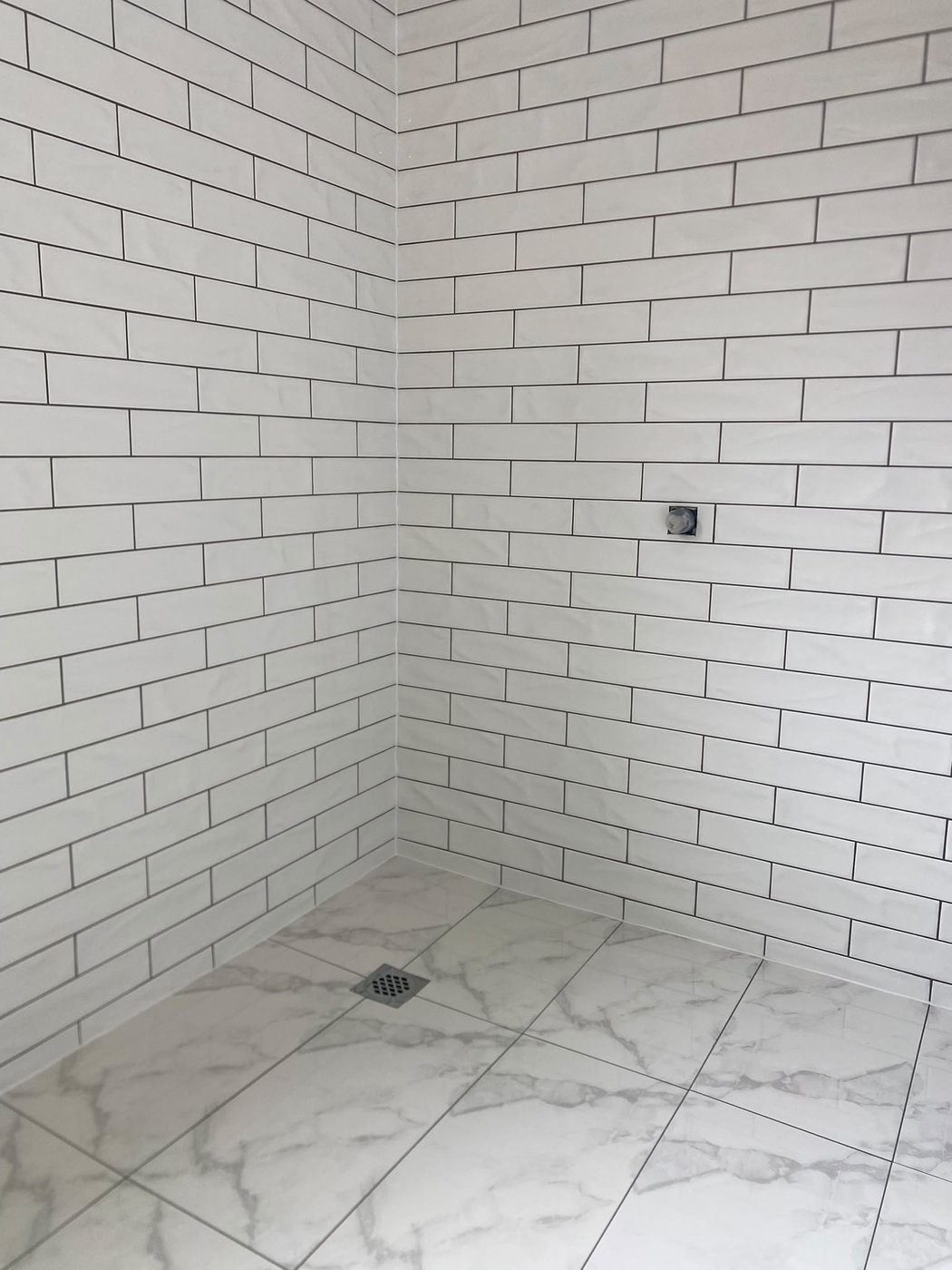 Classic white subway tiling in Perth